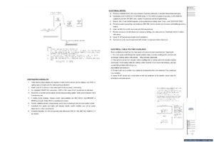 MEP power riser diagram sheet showing elevator power feed and electrical notes, Florida permit set