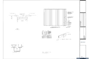 Structural details sheet showing shear wall schedule and joist-to-beam connections for Florida wind loads